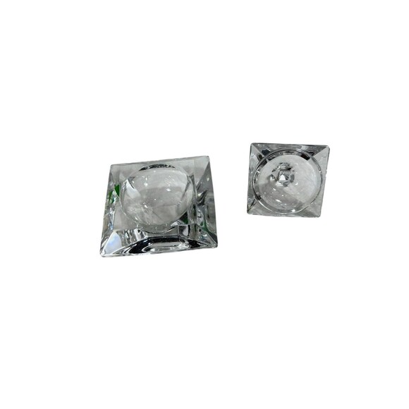 Kristalcolor Crystal Trinket Box Clear Cut Glass Deco Jewelry Keepsake Italy - Picture 13 of 13